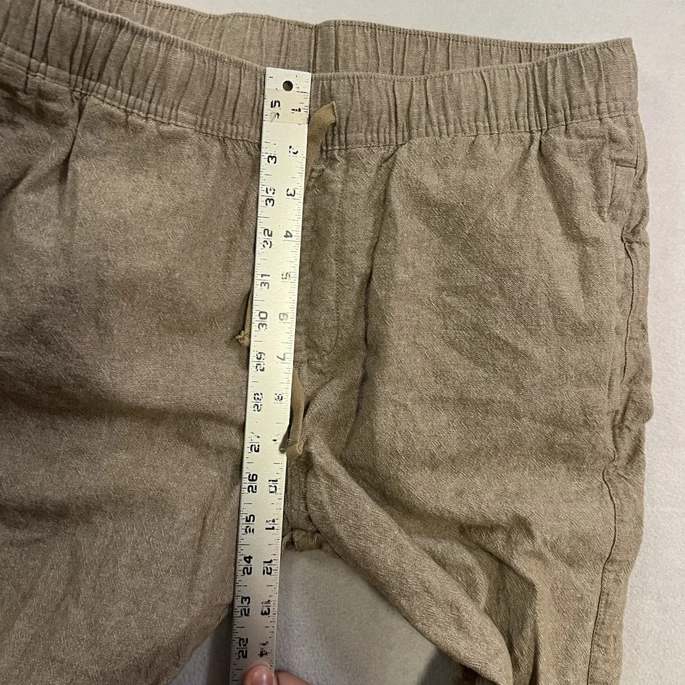 Katin Isaiah Local Pants Men's Size Medium Beige Linen Blend Chino Jogger Casual